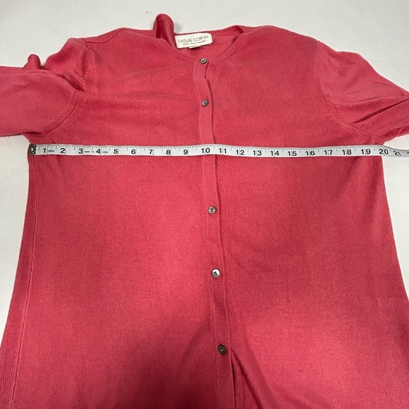 Casual Corner Women's Silk Cashmere Cardigan Sweater Vintage - Picture 9 of 10